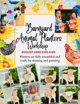 Barnyard Animal Planter  Workshop===New Project===