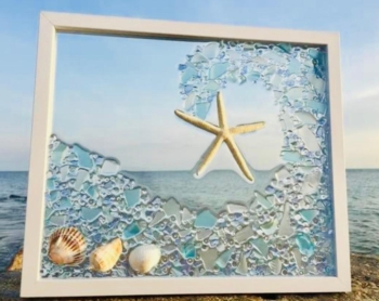 Sea Glass and Resin Seascape Workschop