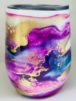Alcohol Ink and Resin Art Workshop. Choose your cup style