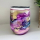 Alcohol Ink and Resin Wine Glasses or Tumblers