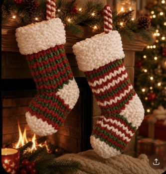 Chunky Knit Christmas Stockings Workshop