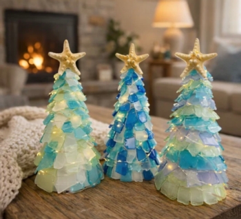 Light Up Glass Beach Trees