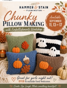 Chunky Pillow Making with Embellishments