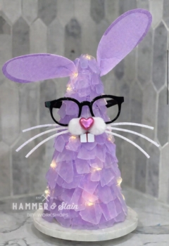Light Up Sea Glass Beach Bunnie