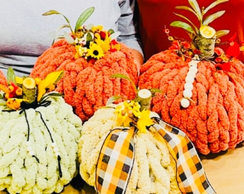 Hand Knit Chunky Pumpkins