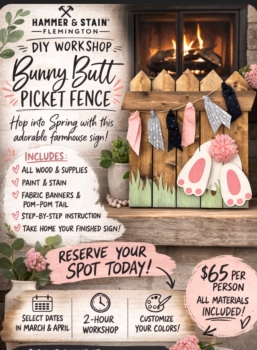 Bunny Butt Picket Fence