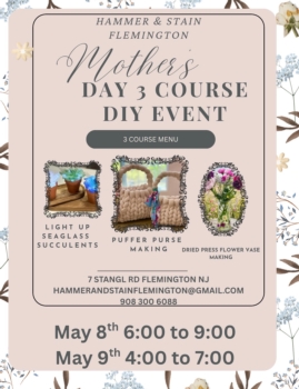 Mother's Day 3 Course DIY Event