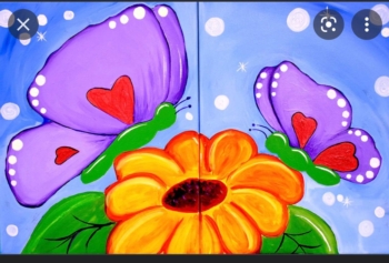 Mommy and Me Canvas Painting***Spring Break Fun***