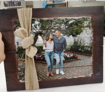 Photo Ink Transfer to 11x14 Wood Pallett
