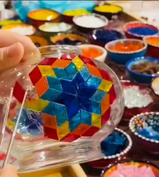 Mosaic Table Lamp Making   Mothers Day Workshop