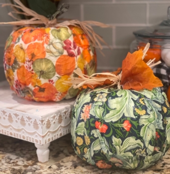 Decoupage and Design Pumpkins