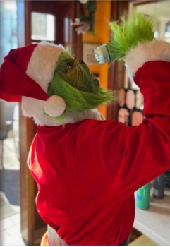 Merry Grichmas Light up Seaglass Tree Makingwith the GRINCH