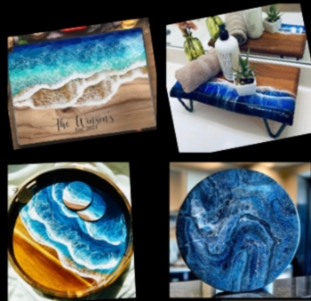 Resin Pour Workshop, 4 new projects to choose from