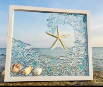 Sea Scape, Sea Glass and Shells Wall Art Workshop