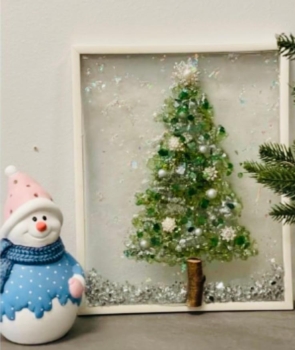 Sea Glass, winter scenes wall art workshop