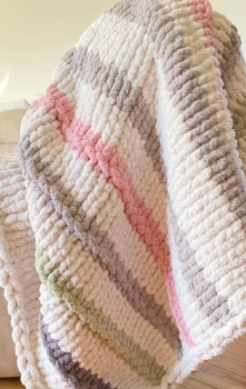 Spring Chunky Knit Blanket Making New Spring Colors Available  No Experience Needed