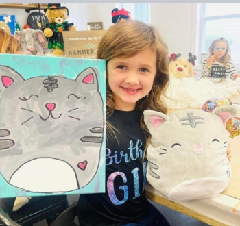 Breanna's 8th BirthdaySquishmellow and Painting