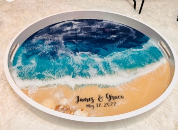 Custom Ocean Resin Pour tray